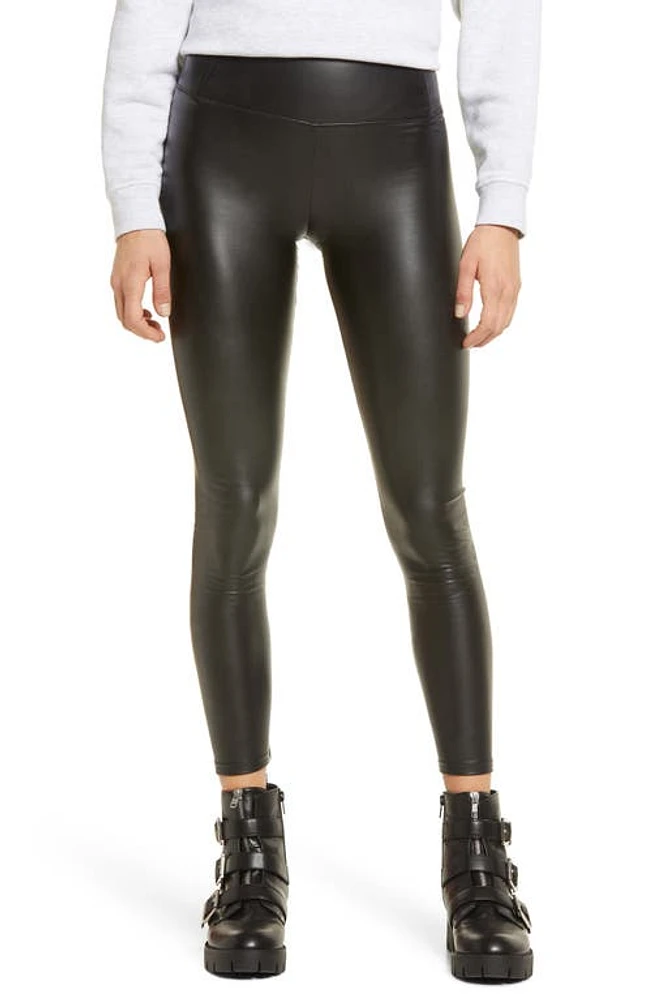 AllSaints Cora Faux Leather Leggings Black at Nordstrom, Us