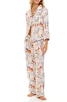 The Lazy Poet Emma Blue Equus Linen Pajamas at Nordstrom, Size Small