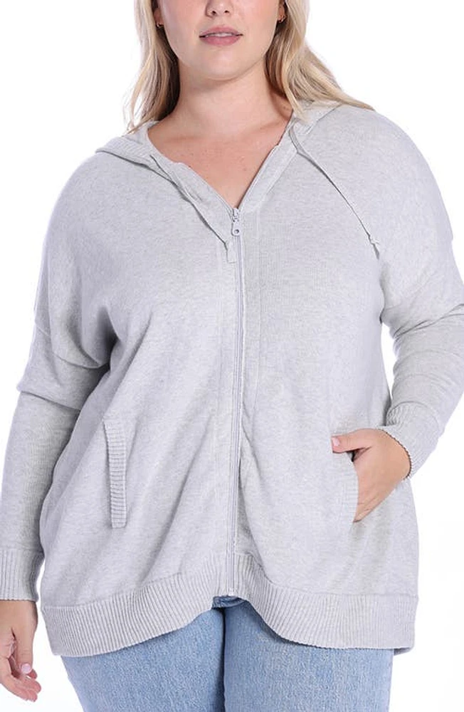 MINNIE ROSE Cashmere Zip Hoodie Jacket at Nordstrom,