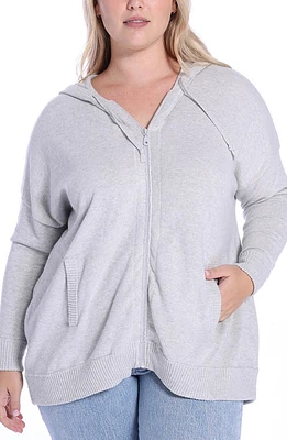 MINNIE ROSE Cashmere Zip Hoodie Jacket at Nordstrom,