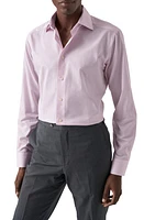 Eton Contemporary Fit Pinstripe Dress Shirt Medium Pink at Nordstrom,