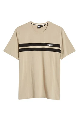 BOSS Balance Pajama T-Shirt Dark Beige at Nordstrom,