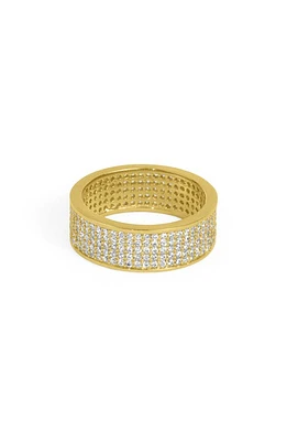 Dean Davidson Petit Pavé Thick Stacking Ring in White Topaz/Gold at Nordstrom, Size 7