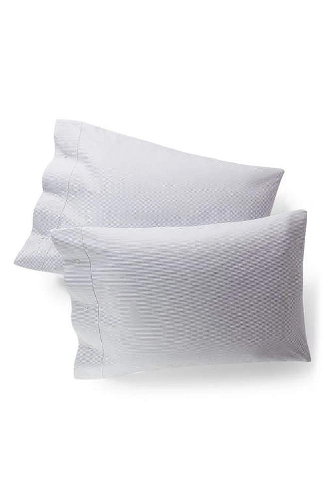 Ralph Lauren Oxford Stripe Pillow Sham in Blue And White at Nordstrom