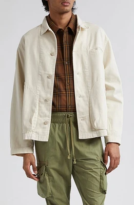 John Elliott Cotton Twill Chore Jacket Salt at Nordstrom,