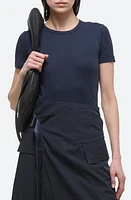 Helmut Lang Shrunken Cotton Modal Top at Nordstrom,