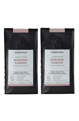 Nordstrom Burundi Medium Roast 2-Pack Whole Bean Coffee in Brown at Nordstrom