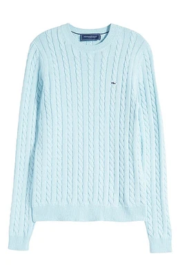 vineyard vines Kids' Cotton & Cashmere Cable Sweater Island Paradise at