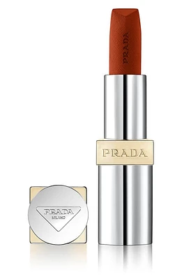 Prada Monochrome Hyper Matte Refillable Lipstick in O77 Arancio - Red Orange at Nordstrom