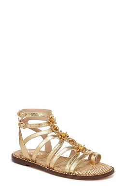 Sam Edelman Tianna Ankle Strap Sandal Gold at Nordstrom,