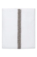 Matouk Astor Braid Matelassé Coverlet in Mocha at Nordstrom