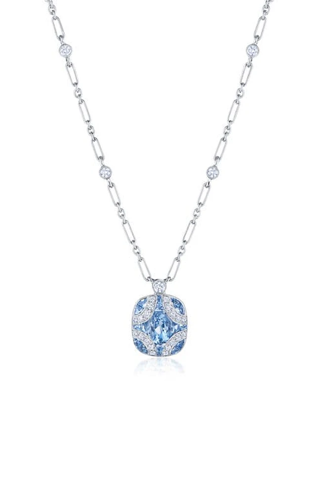 Kwiat Argyle Aquamarine Diamond Pendant Necklace in White Gold at Nordstrom