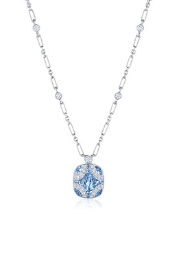 Kwiat Argyle Aquamarine Diamond Pendant Necklace in White Gold at Nordstrom