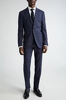 Boglioli B-Line Glen Plaid Virgin Wool Suit Navy at Nordstrom, Us