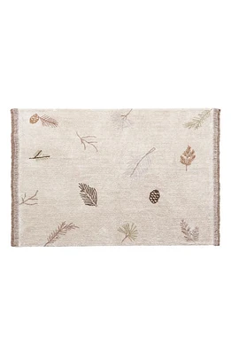 Lorena Canals Pine Forest Washable Cotton Rug in Brown Tones at Nordstrom