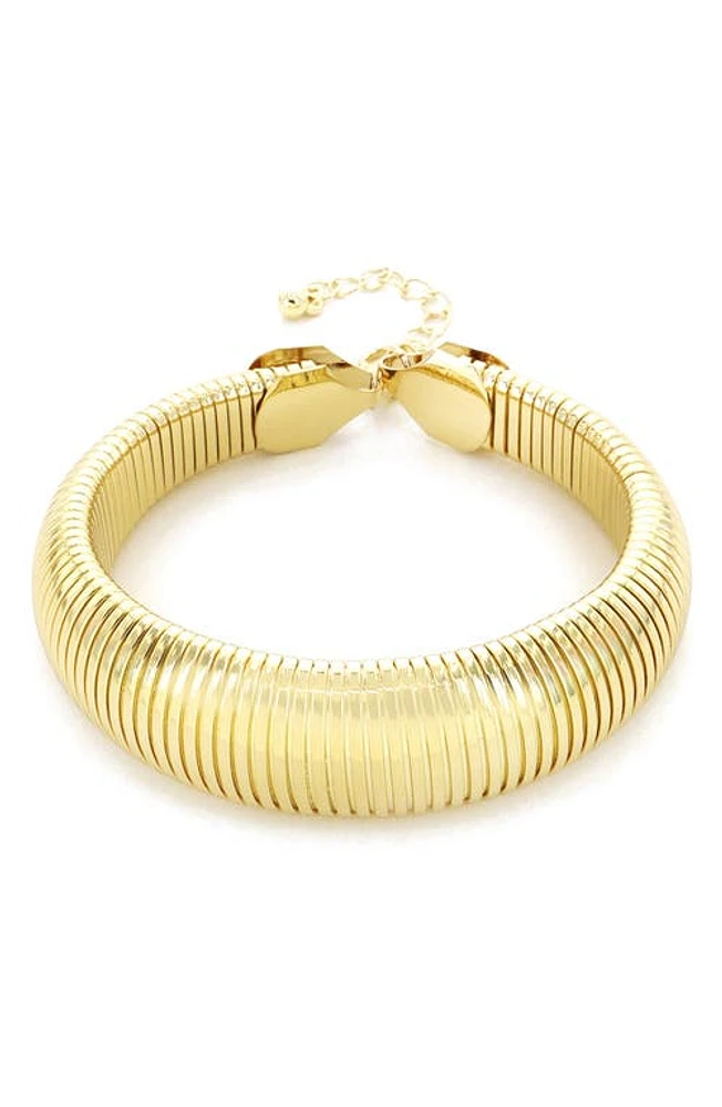 Panacea Dome Statement Flex Bracelet in Gold at Nordstrom