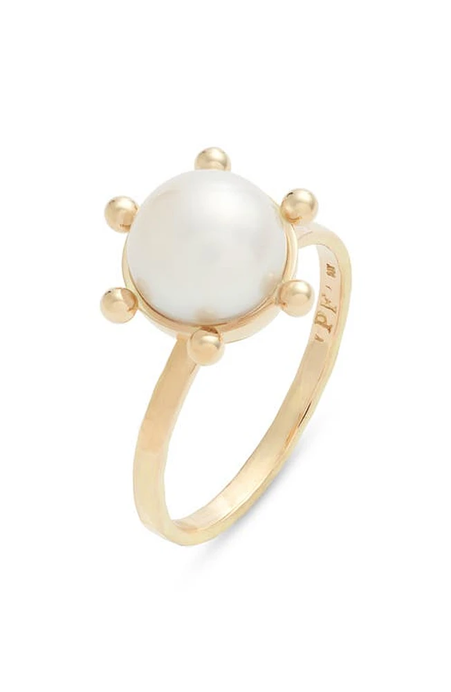 Poppy Finch Bubble Cultured Pearl Ring 14K Yellow Gold/Pearl at Nordstrom,