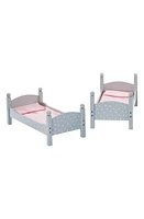 Teamson Kids Olivia's Little World Doll Polka Dot Double Bunk Bed in Gray at Nordstrom