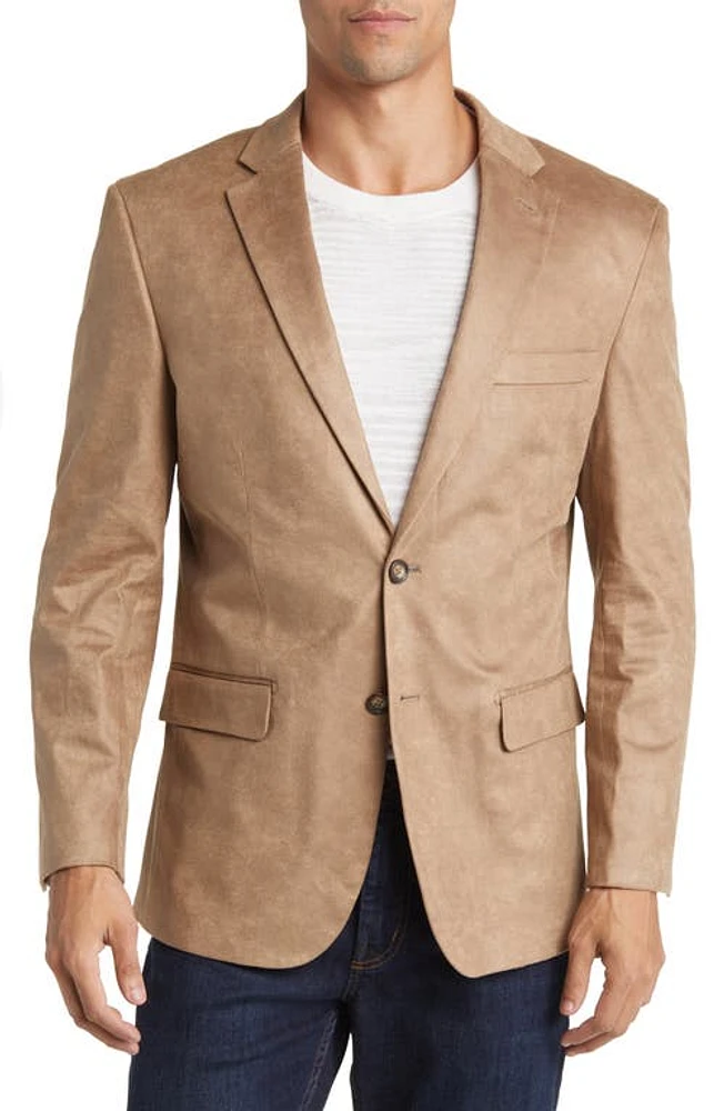 DANIEL HECHTER Norris Faux Suede Sport Coat Butterscotch at Nordstrom,