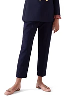 LK Bennett Mariner Slim Fit Ankle Trousers Navy at Nordstrom, Us