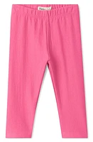 Hatley Solid Stretch Cotton Leggings Pink at Nordstrom,