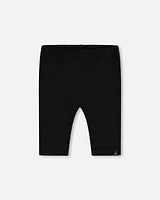 Deux Par Deux Girl's Organic Cotton Biker Short Black at Nordstrom