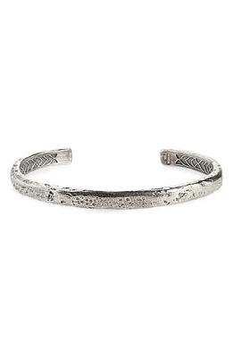 John Varvatos Silver Cuff Bracelet in Metallic Silver at Nordstrom