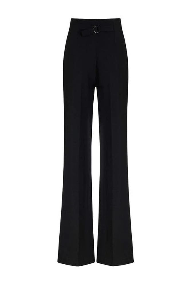 Nocturne Loose-Fitting Flare Pants in Black at Nordstrom, Size X-Small