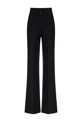 Nocturne Loose-Fitting Flare Pants in Black at Nordstrom, Size X-Small