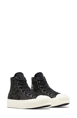 Converse Chuck Taylor All Star Lift High Top Sneaker Black/Egret/Black at Nordstrom,