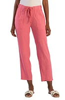 KUT from the Kloth Rosalie Linen Blend Drawstring Ankle Pants at Nordstrom,