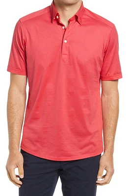 Eton Contemporary Fit Jersey Polo Red at Nordstrom,