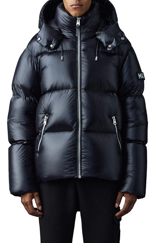 Mackage Kent Water Repellent Down Puffer Jacket Black at Nordstrom,