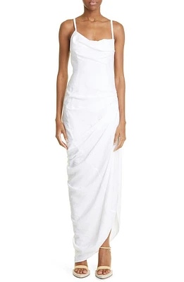 Jacquemus La Robe Saudade Asymmetric Maxi Dress at Nordstrom, Us