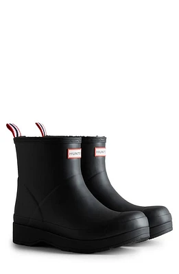 Hunter Play Short Rain Boot Black at Nordstrom,