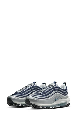 Nike Air Max 97 Sneaker Metallic Silver/Chlorine Blue at Nordstrom,