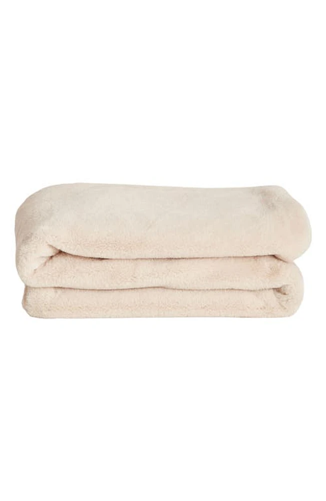 UnHide L'il Marsh Fleece Pet Blanket in Beige Bear at Nordstrom