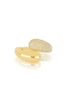 EF Collection Diamond Dome Bypass Ring in 14K Yellow Gold at Nordstrom, Size 6