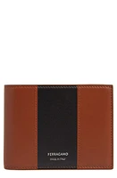 FERRAGAMO Two-Tone Leather Bifold Wallet in New Cognac at Nordstrom