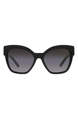 Prada 55mm Gradient Square Sunglasses in Black at Nordstrom