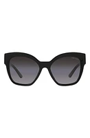 Prada 55mm Gradient Square Sunglasses in Black at Nordstrom