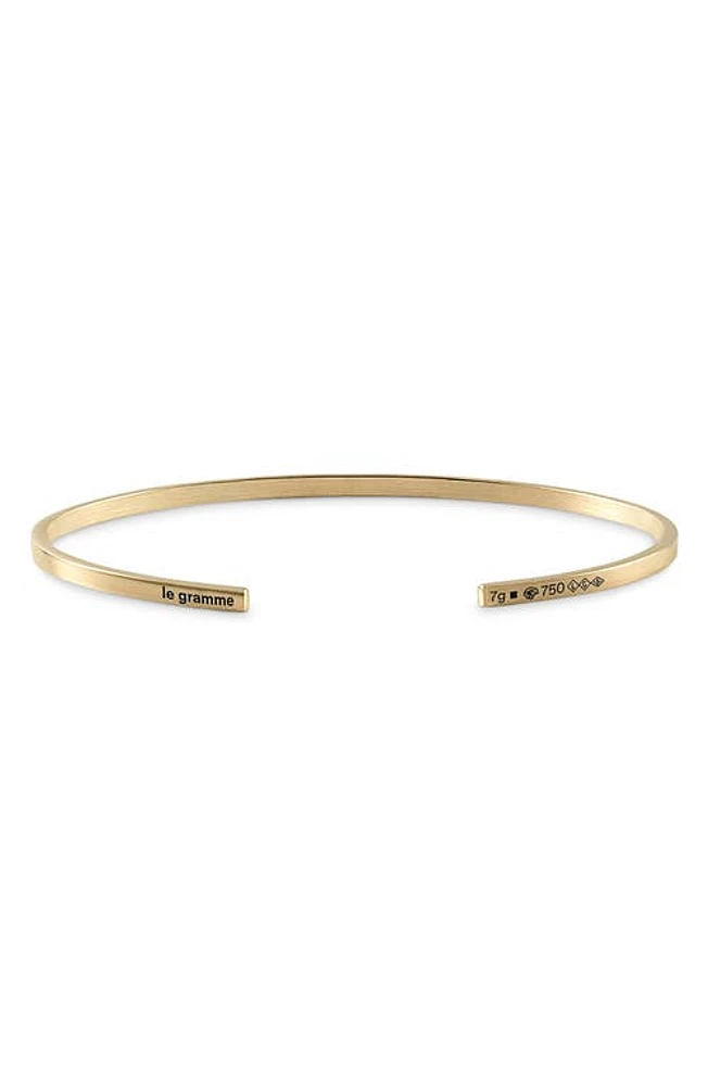 le gramme 7G Polished 18K Gold Ribbon Cuff Bracelet Yellow at Nordstrom,