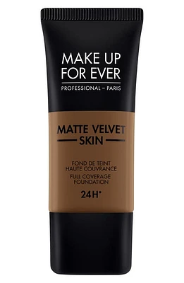 Make Up For Ever Matte Velvet Skin Full Coverage Foundation in R540-Dark Brown at Nordstrom