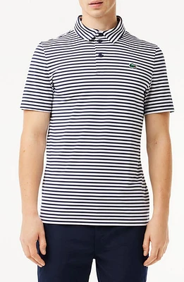 Lacoste Ultradry Stripe Performance Golf Polo at Nordstrom,