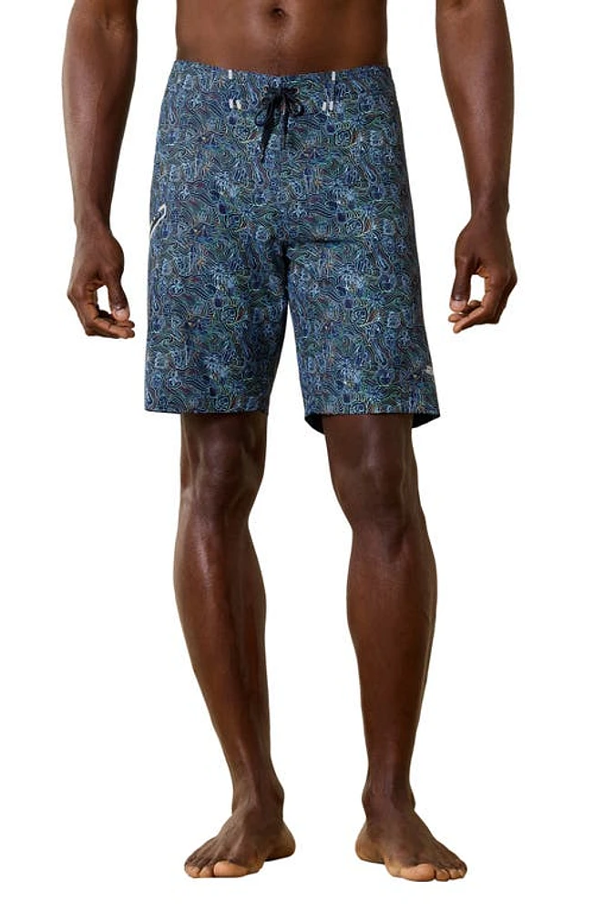 Tommy Bahama Molokai Board Shorts Deep Space at Nordstrom,