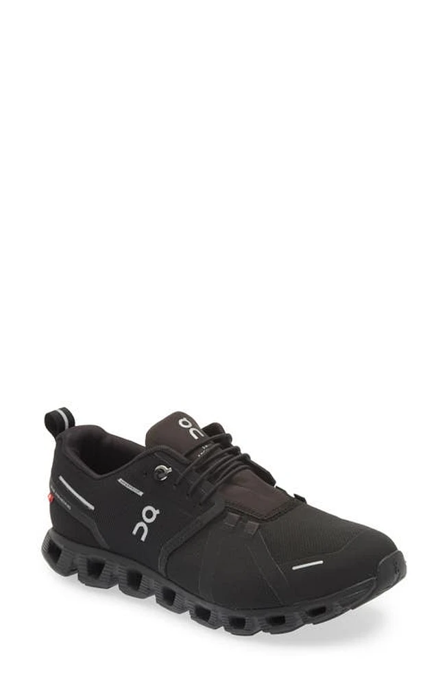 On Cloud 5 Waterproof Running Shoe All Black at