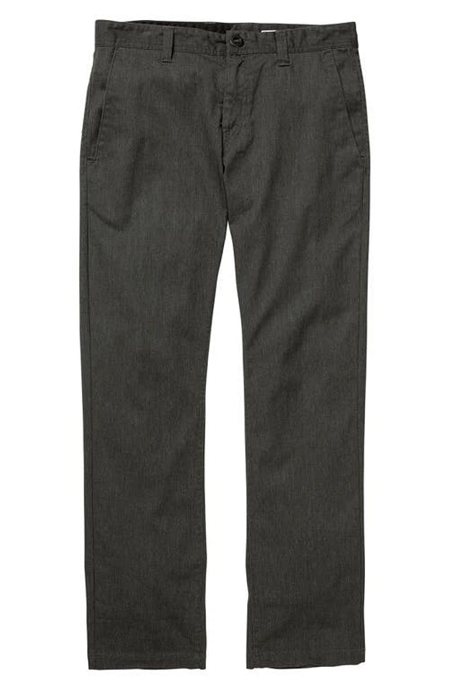 Volcom Frickin' Modern Fit Stretch Chino Pants in Charcoal Heather at Nordstrom, Size 32 X 32