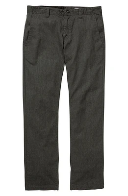 Volcom Frickin' Modern Fit Stretch Chino Pants in Charcoal Heather at Nordstrom, Size 32 X 32