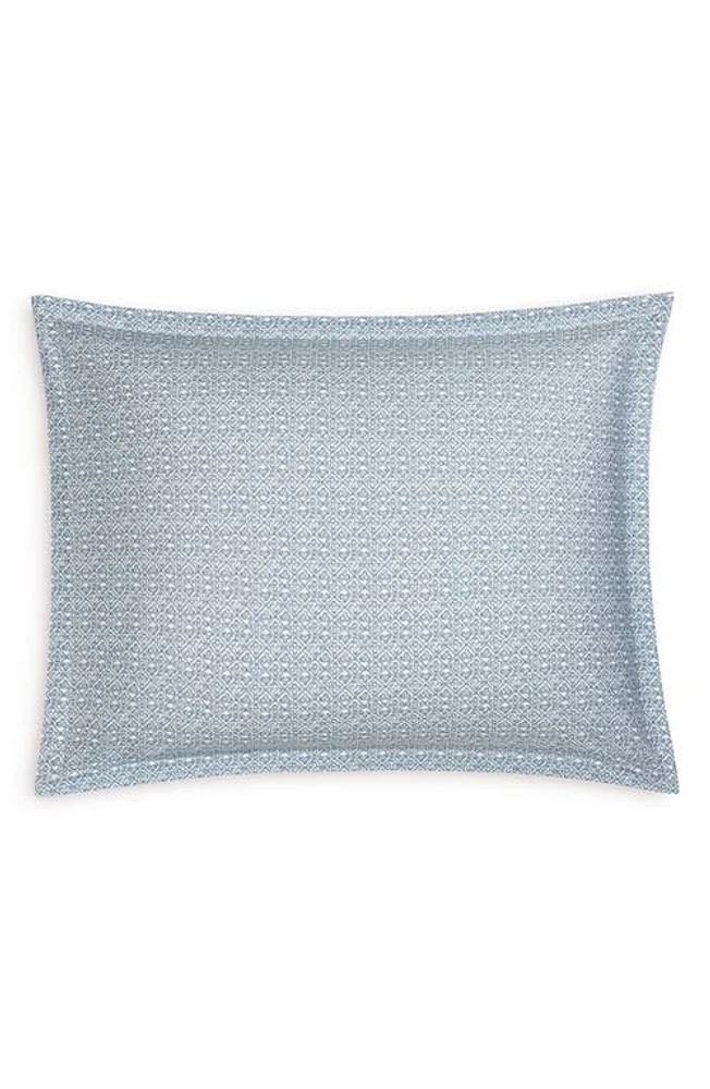 Matouk Catarina Cotton Percale Pillow Sham in Hazy Blue at Nordstrom