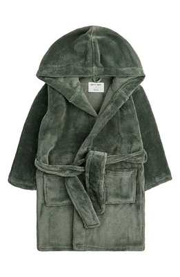 Petit Lem Kids' Plush Hooded Robe Green at Nordstrom,